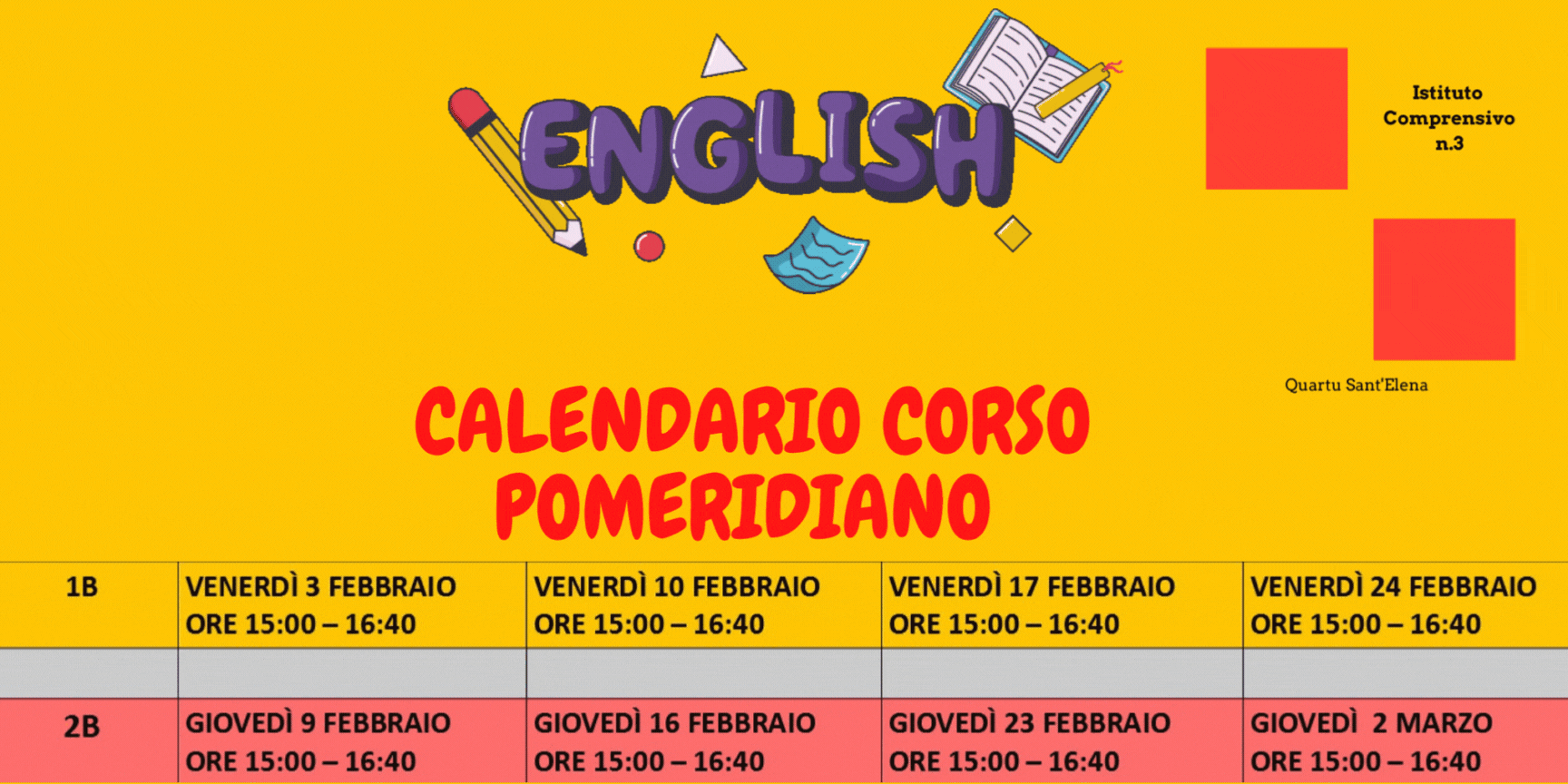 calendarioCorsoInglesePrimariaViaInghilterra 1